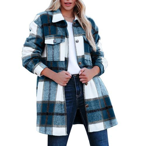 Fashion Casual Long Shirt Coat Women - ROUTINE FASHION